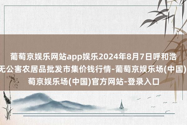 葡萄京娱乐网站app娱乐2024年8月7日呼和浩特市好意思通首府无公害农居品批发市集价钱行情-葡萄京娱乐场(中国)官方网站-登录入口