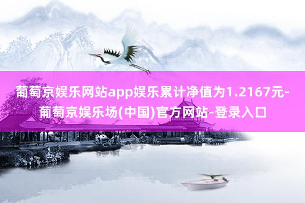 葡萄京娱乐网站app娱乐累计净值为1.2167元-葡萄京娱乐场(中国)官方网站-登录入口