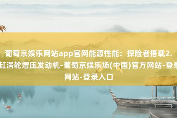 葡萄京娱乐网站app官网能源性能：探险者搭载2.3T四缸涡轮增压发动机-葡萄京娱乐场(中国)官方网站-登录入口