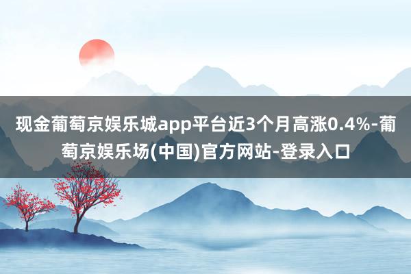 现金葡萄京娱乐城app平台近3个月高涨0.4%-葡萄京娱乐场(中国)官方网站-登录入口