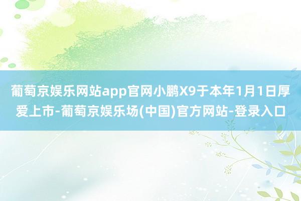 葡萄京娱乐网站app官网小鹏X9于本年1月1日厚爱上市-葡萄京娱乐场(中国)官方网站-登录入口