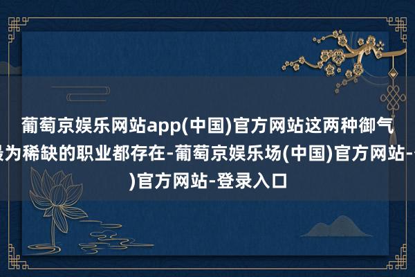 葡萄京娱乐网站app(中国)官方网站这两种御气大陆上最为稀缺的职业都存在-葡萄京娱乐场(中国)官方网站-登录入口